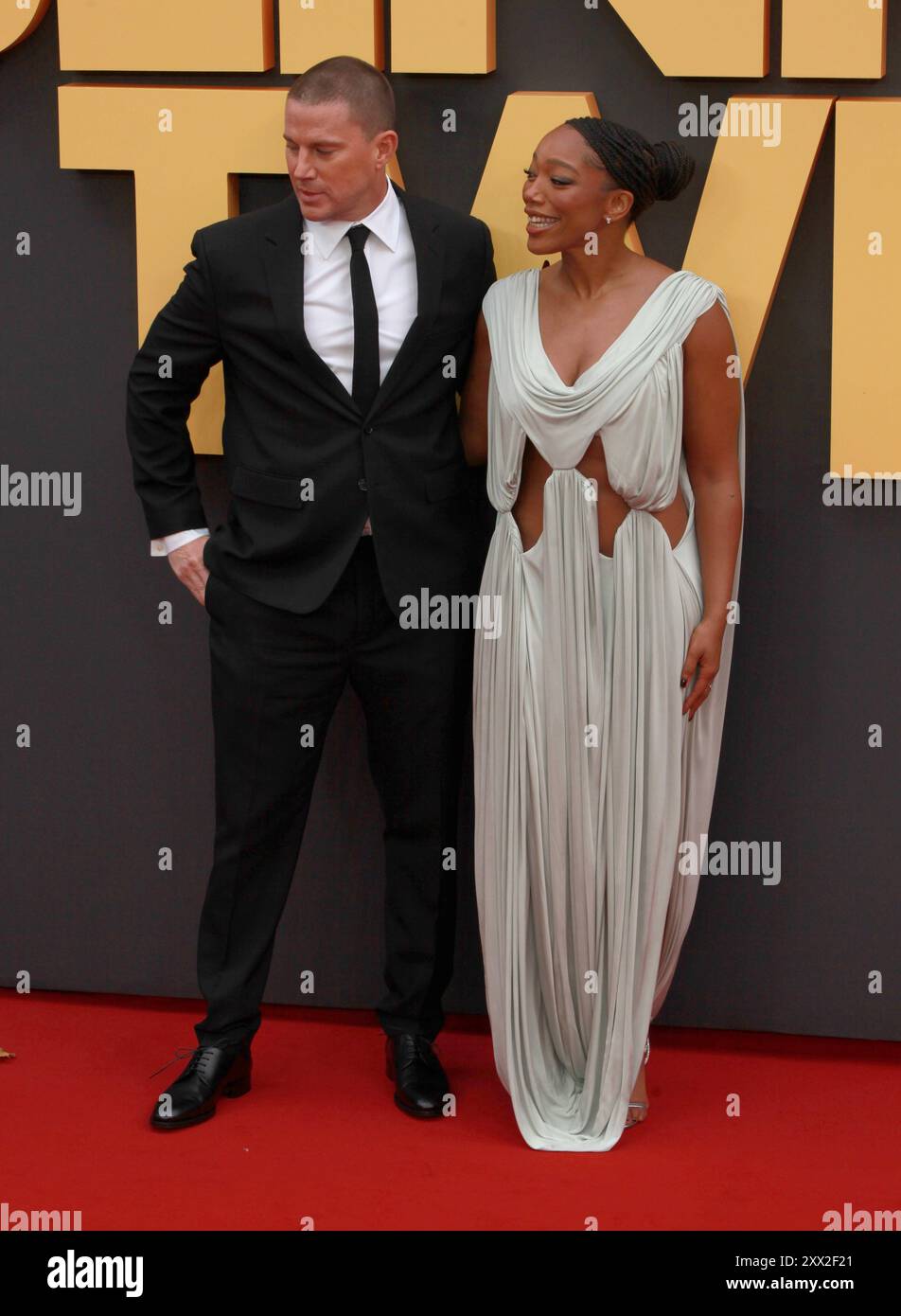London, UK. Channing Tatum and Naomi Ackie at the Blink Twice European