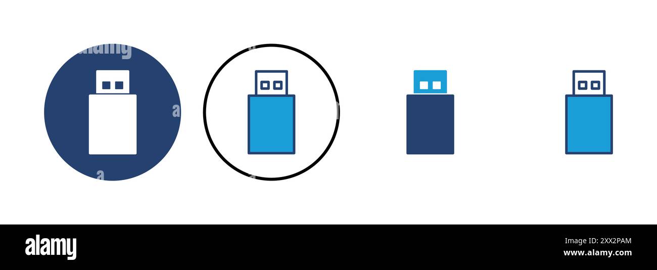 Usb icon vector. Flash disk icon vector Stock Vector
