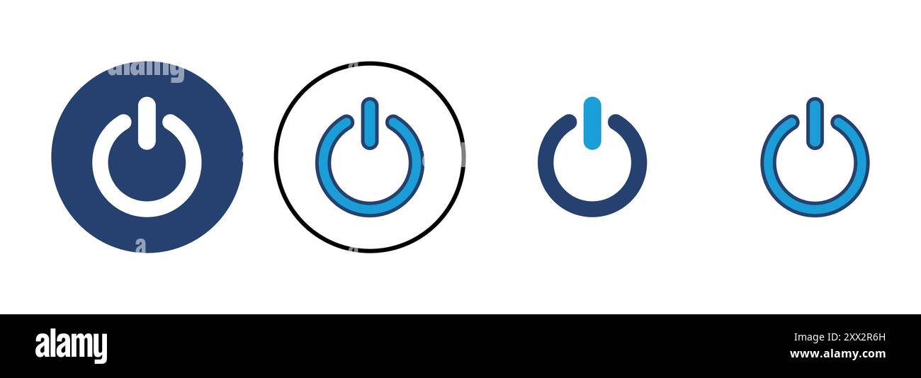 Power icon vector. Power Switch Icon. Electric power Stock Vector