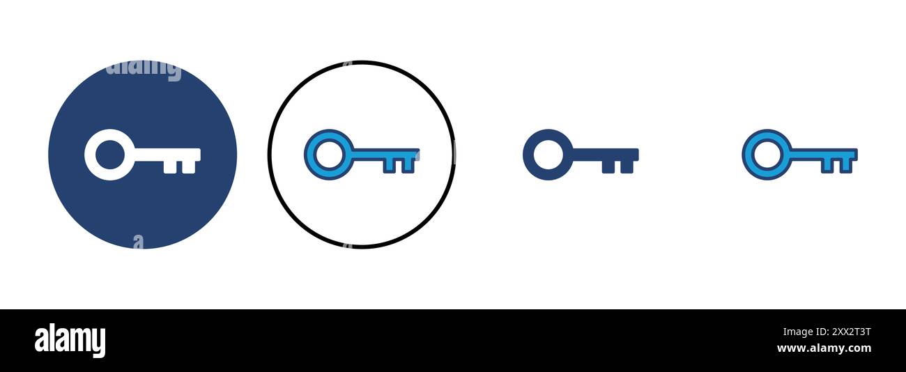 Key icon vector. Key vector icon. Key symbol Stock Vector