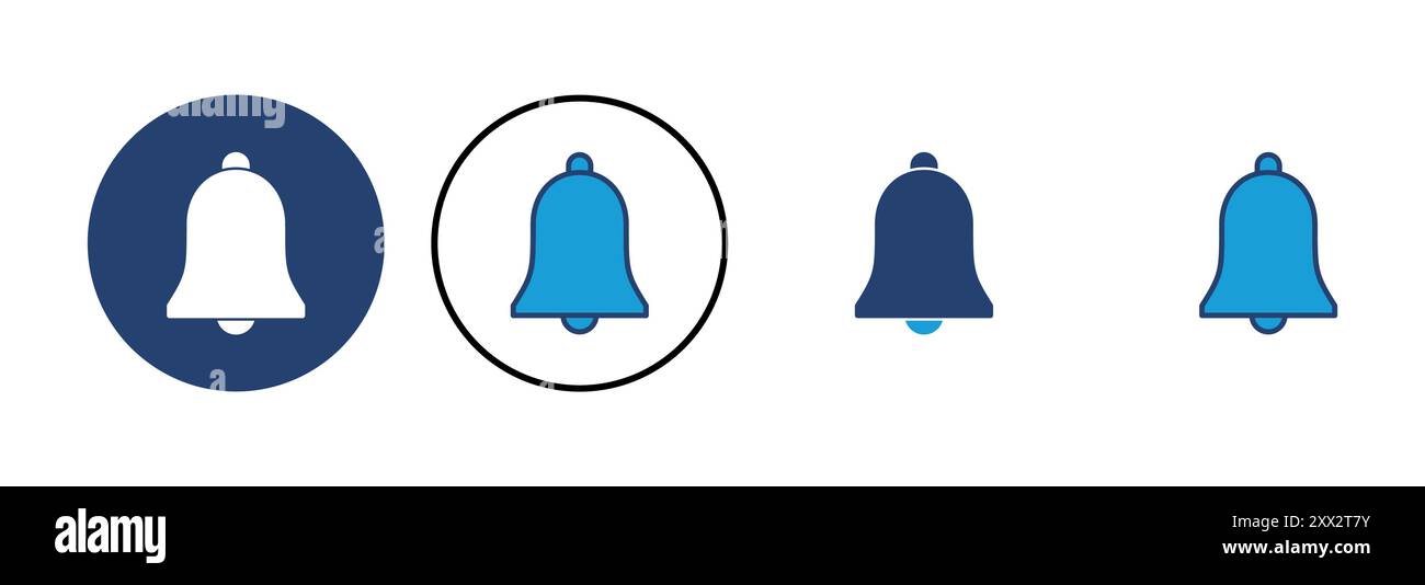 Bell Icon vector. Notification icon for your web site design Stock ...