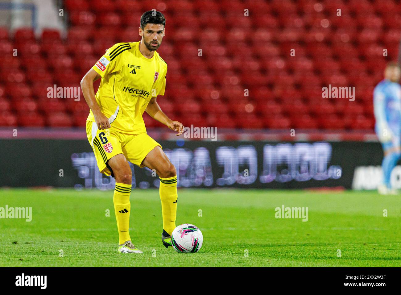 Barcelos, Portugal. 16th Aug, 2024. Baptiste Roux (AVS) seen in action ...