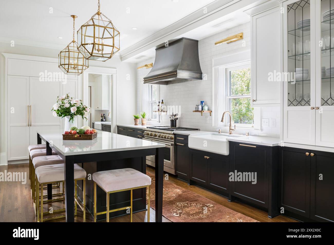 Large cabinet integrated liebherr refrigerator hi-res stock photography ...