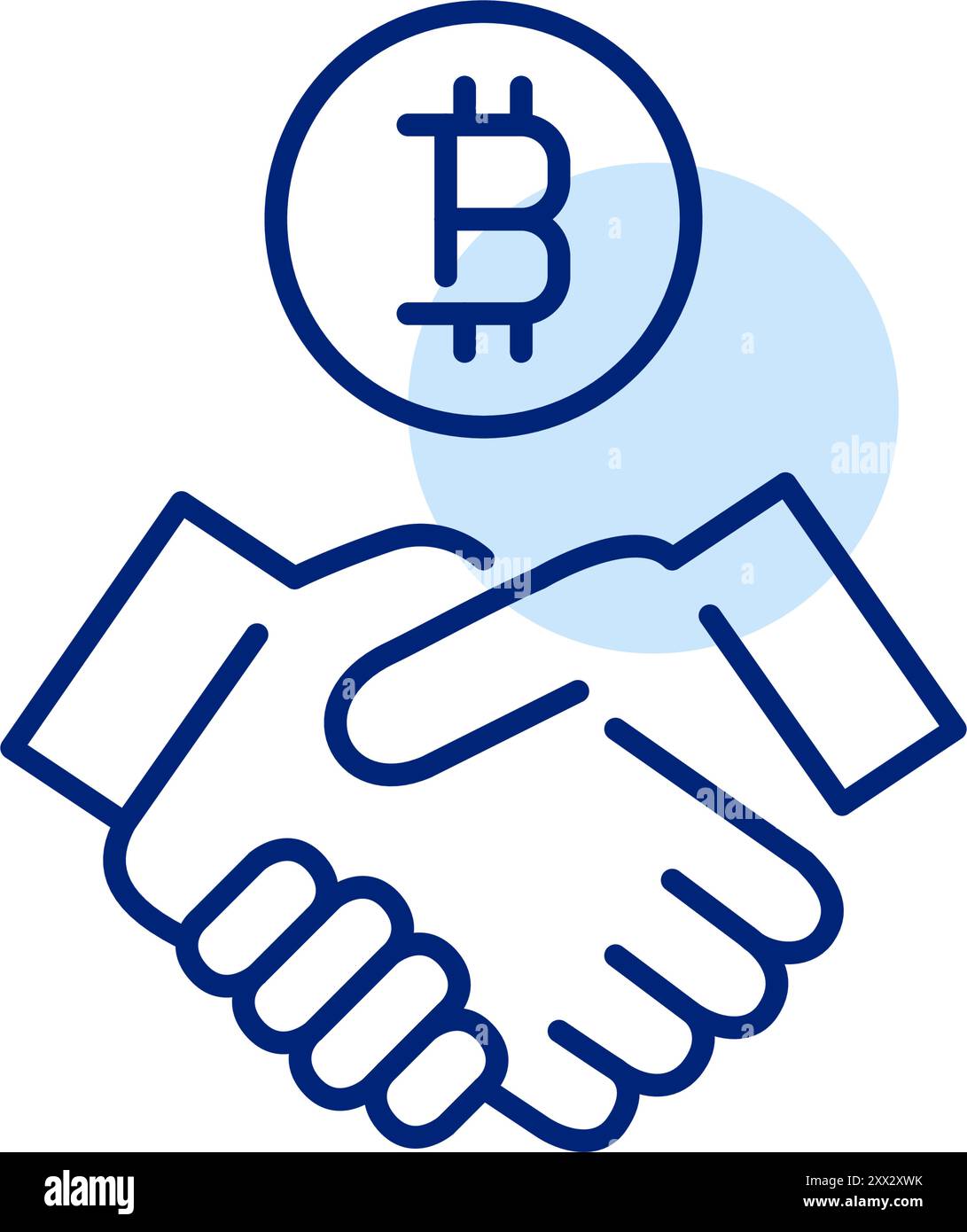 Handshake crypto hi-res stock photography and images - Alamy