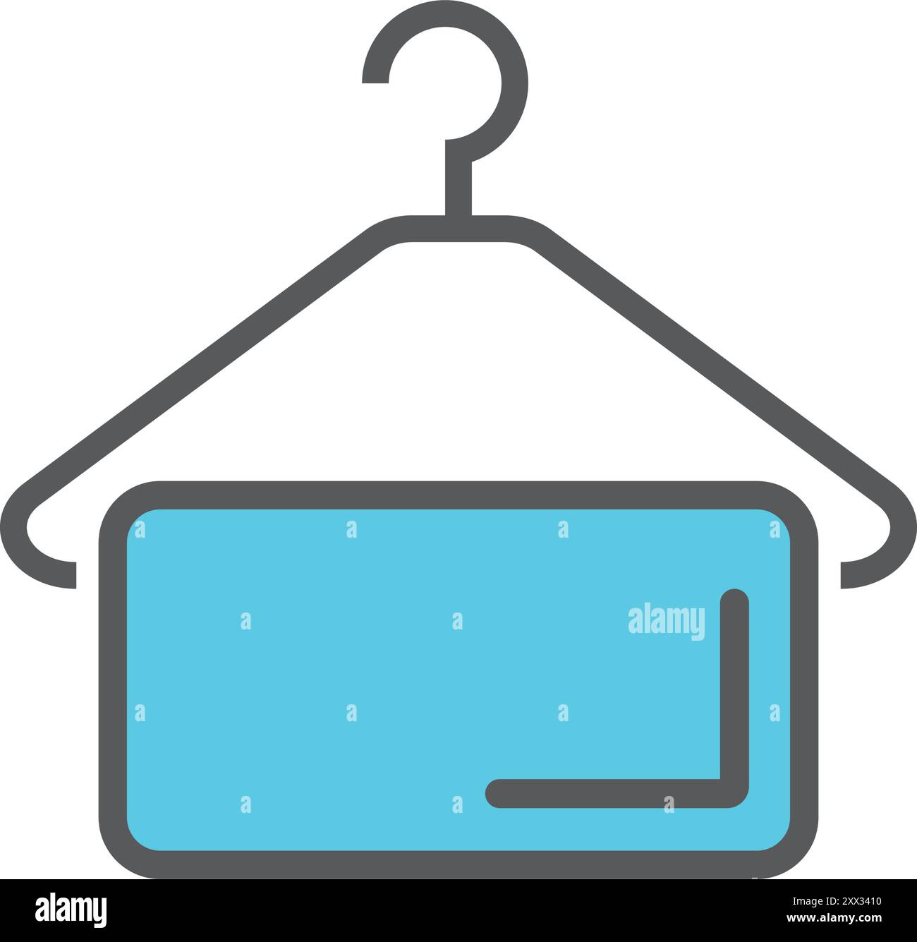 hanger vector icon illustration logo template. Stock Vector