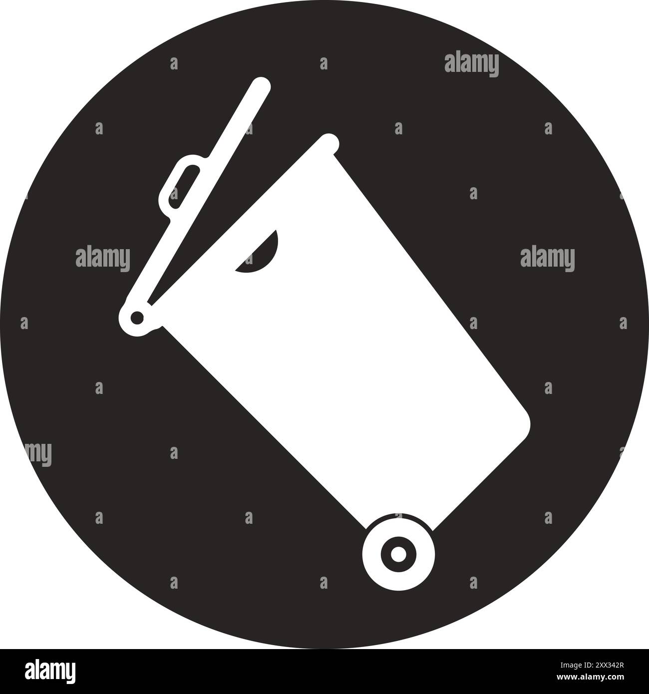 trash can vector icon illustration template design Stock Vector
