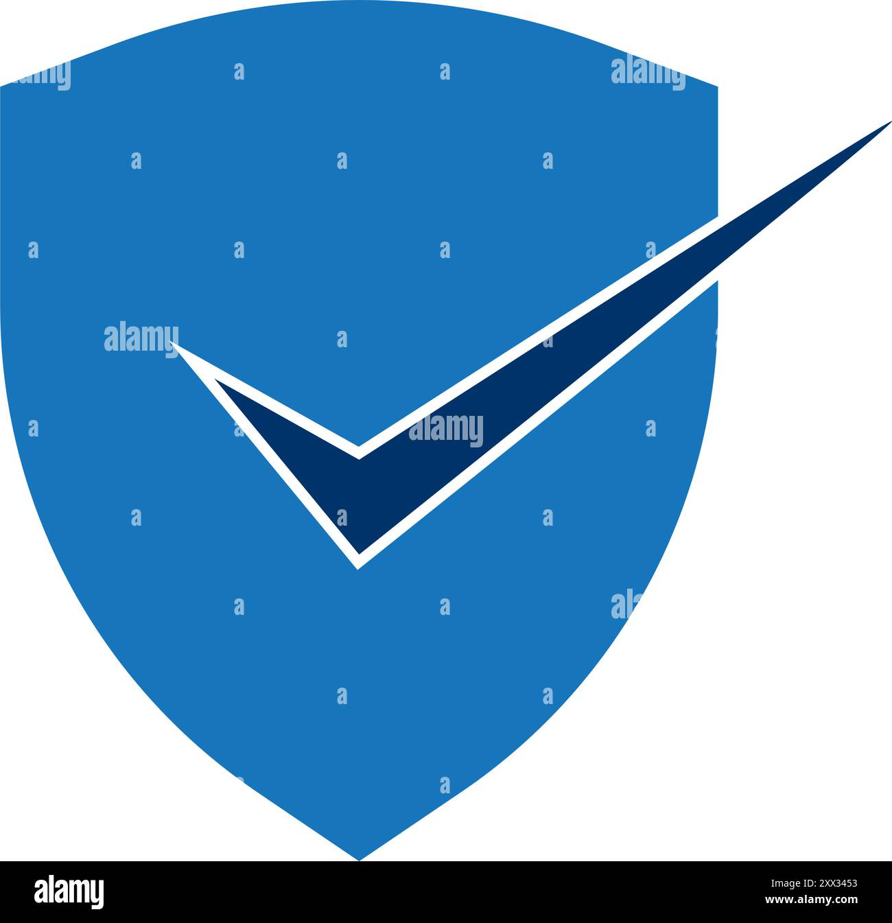 Shield vector icon illustration symbol logo template Stock Vector