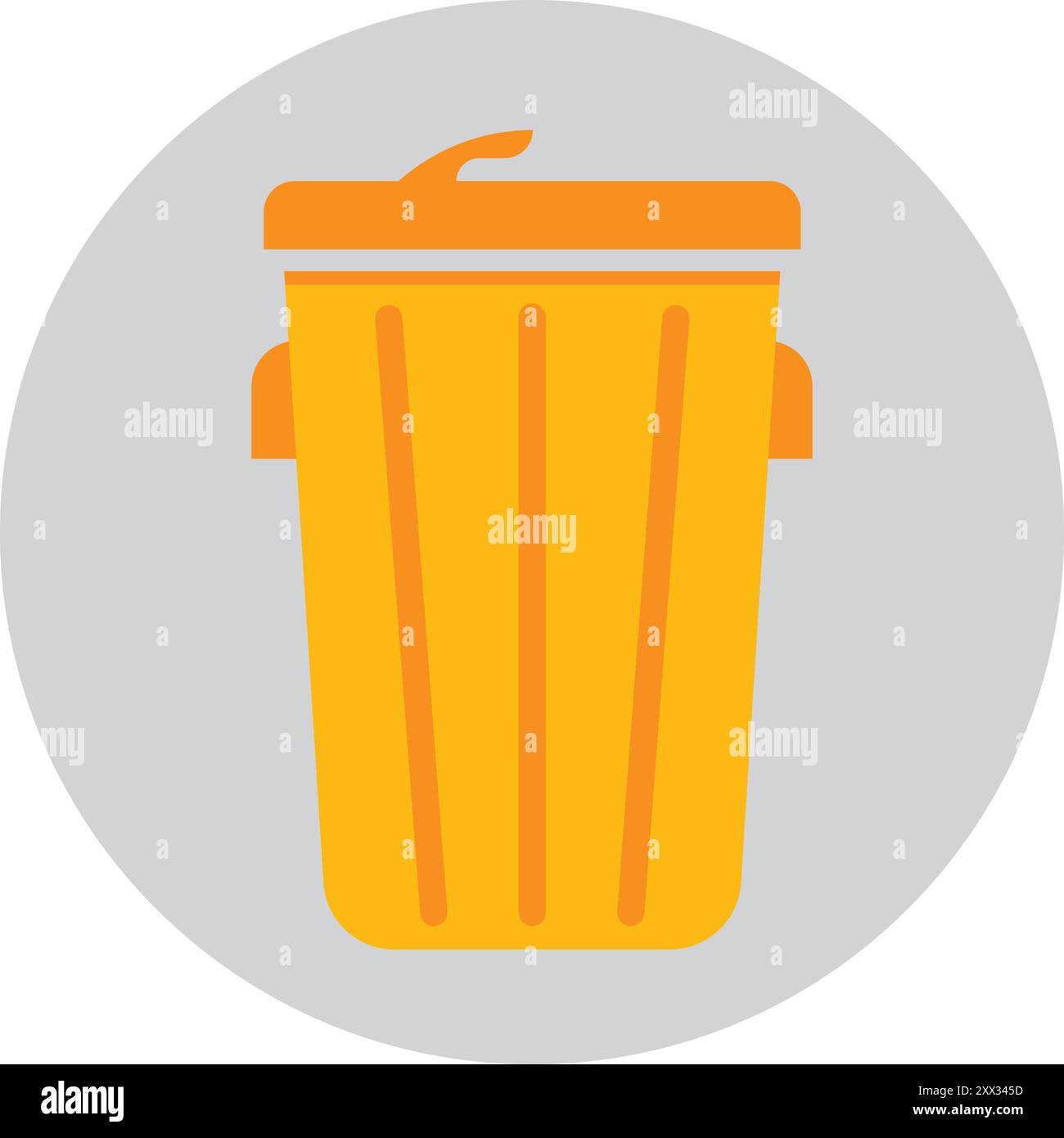 trash can vector icon illustration template design Stock Vector