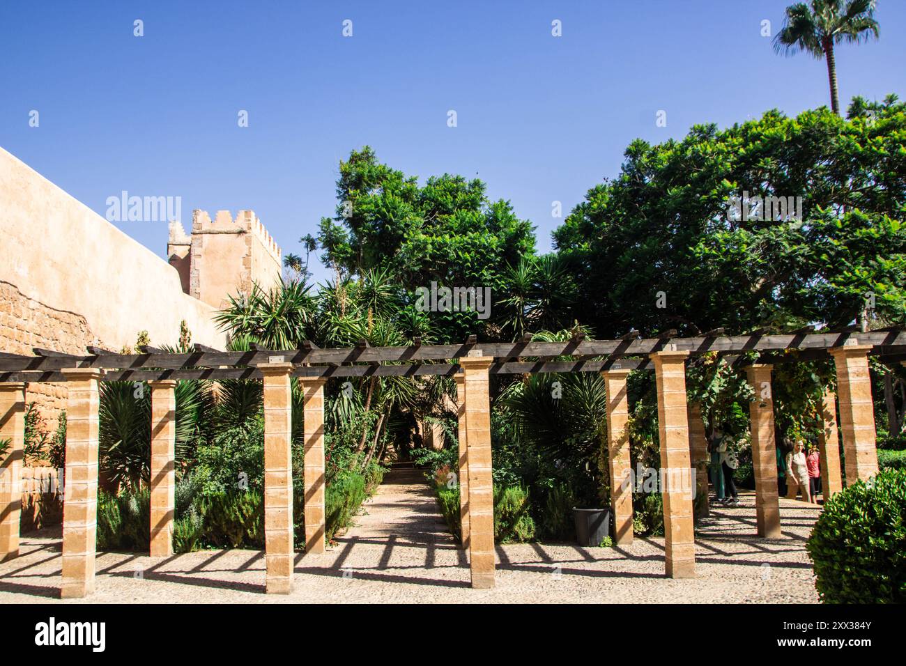 Andalusian gardens at Rabat Morocco Stock Photo - Alamy