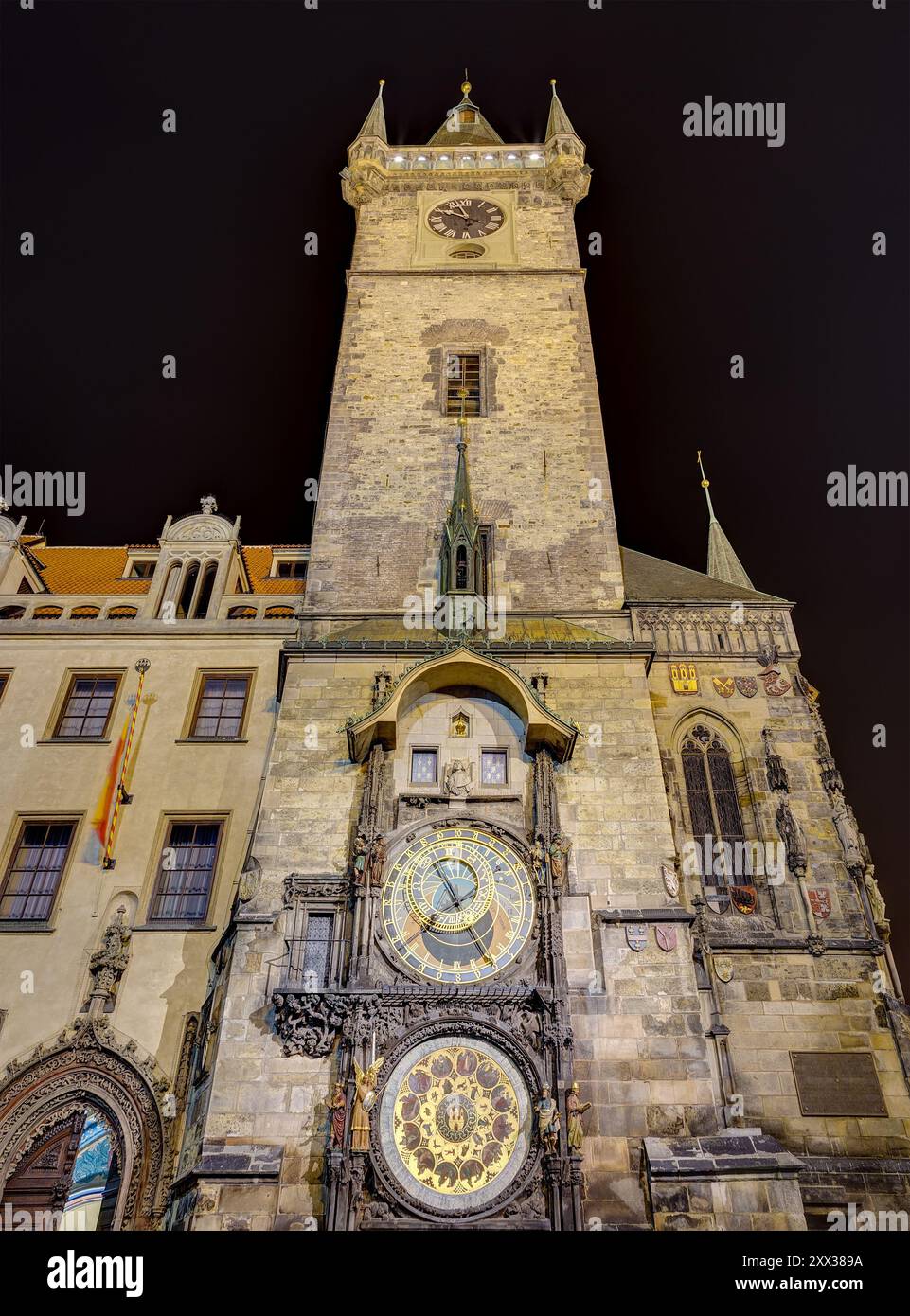 Closeup on clock tower night hi-res stock photography and images - Alamy