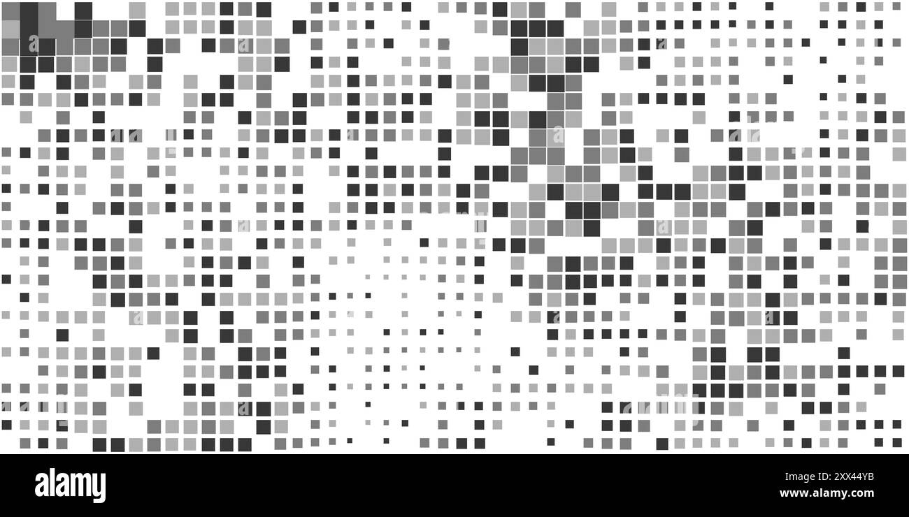 Abstract Black and White 3D Slighty Wavy Sqaures Surface Pattern with ...
