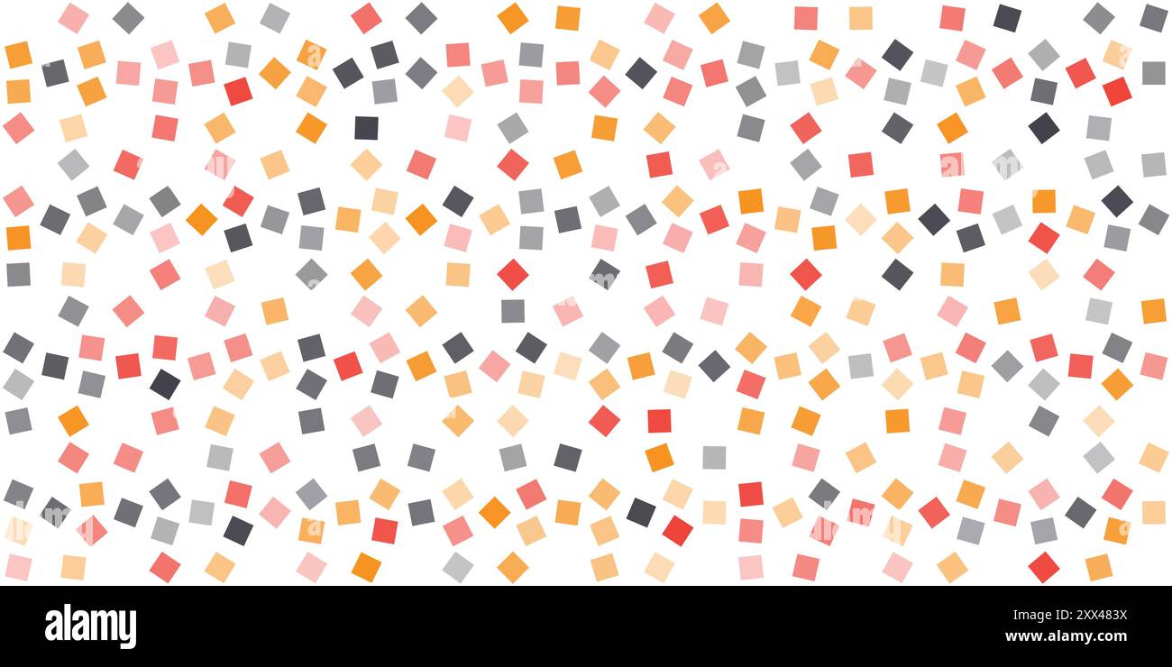 Retro Style Colorful Repetitive Squares Pattern - Texture on White ...