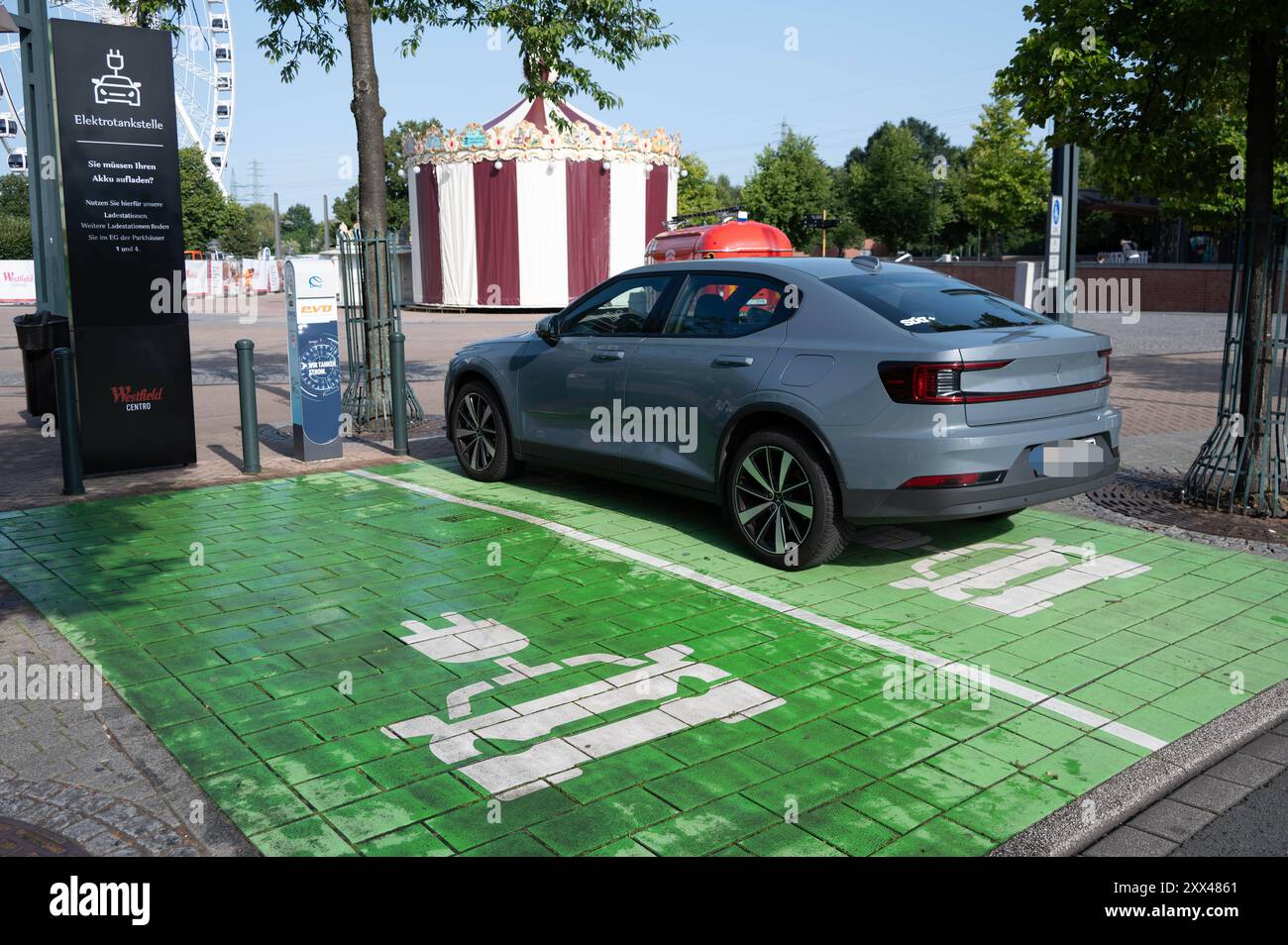 Schild Elektrotankstelle – Grünes Alu-Schild Für E-Auto Ladestation, 3 Mm Stark, Wetterfest