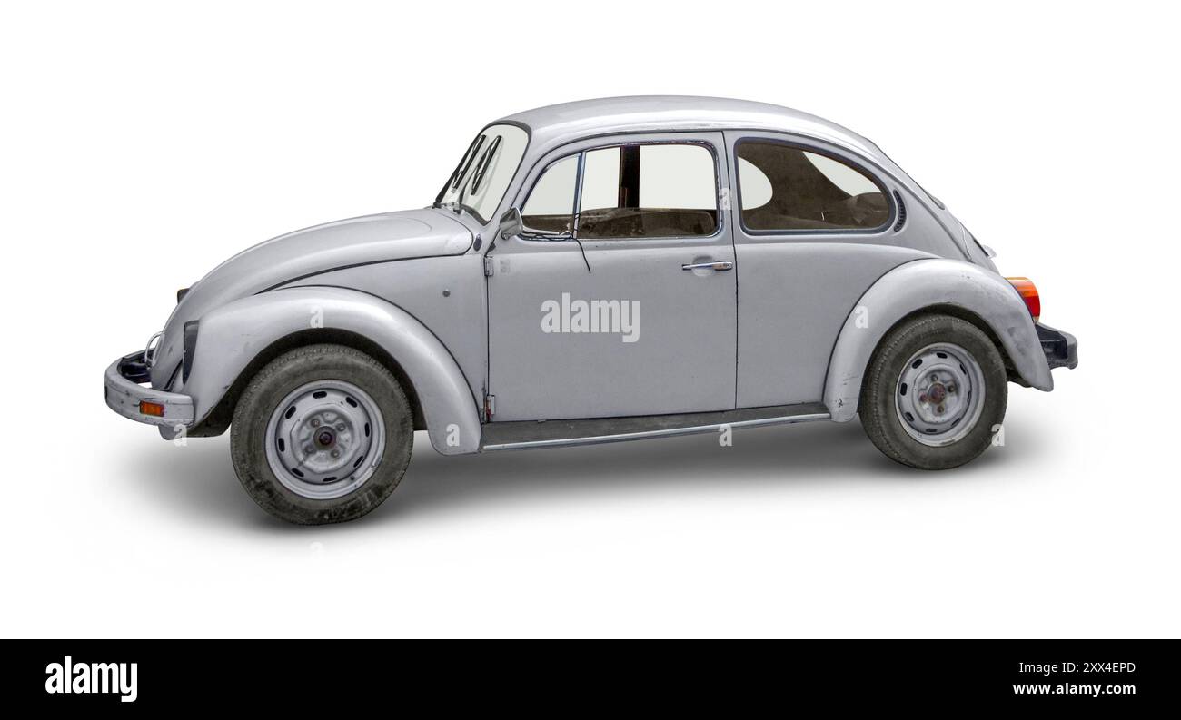 Vintage car isolated in in white back with shadow Stock Photo - Alamy
