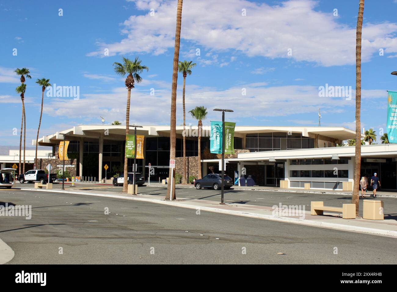 Palm Springs International Airport, Palm Springs, California Stock