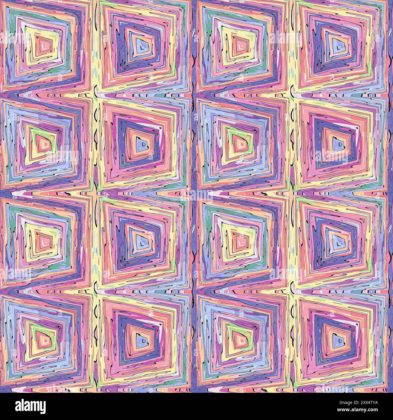 Ditzy pixel abstract rainbow seamless pattern backdrop. Modern playful ...