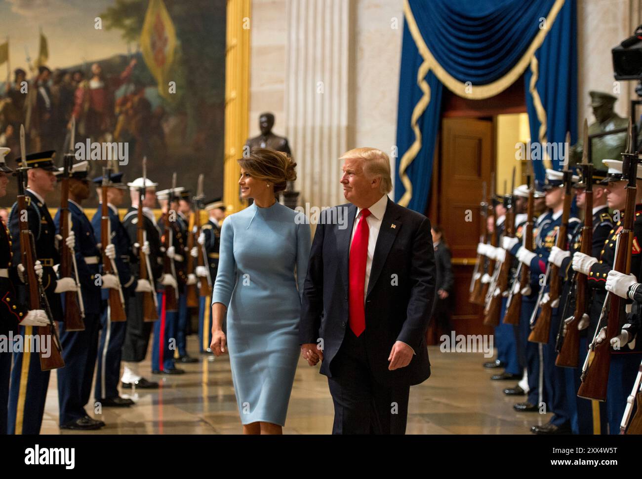 First lady melania trump walk hi-res stock photography and images 