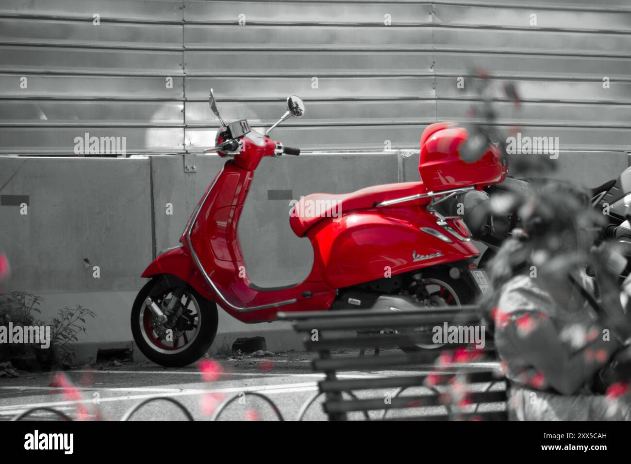 Die Vespa in Italien Stock Photo