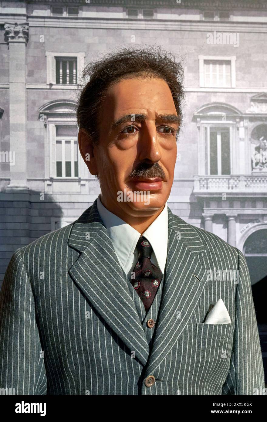 Lluis Companys figure in the Wax Museum in Barcelona, Spain Stock Photo ...
