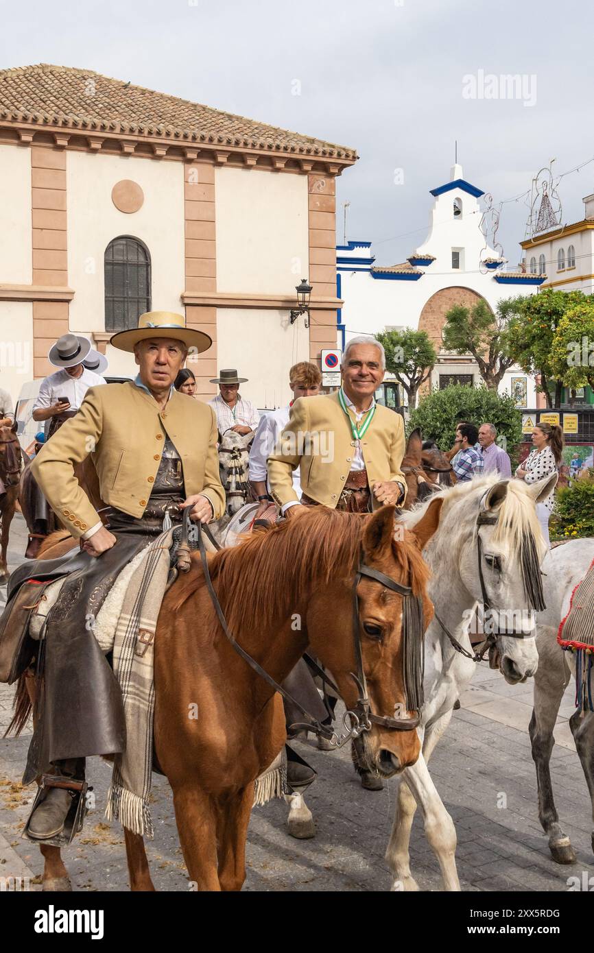 Andujar, Jaen Province, Andalusia, Spain. April 29, 2023. Men in ...