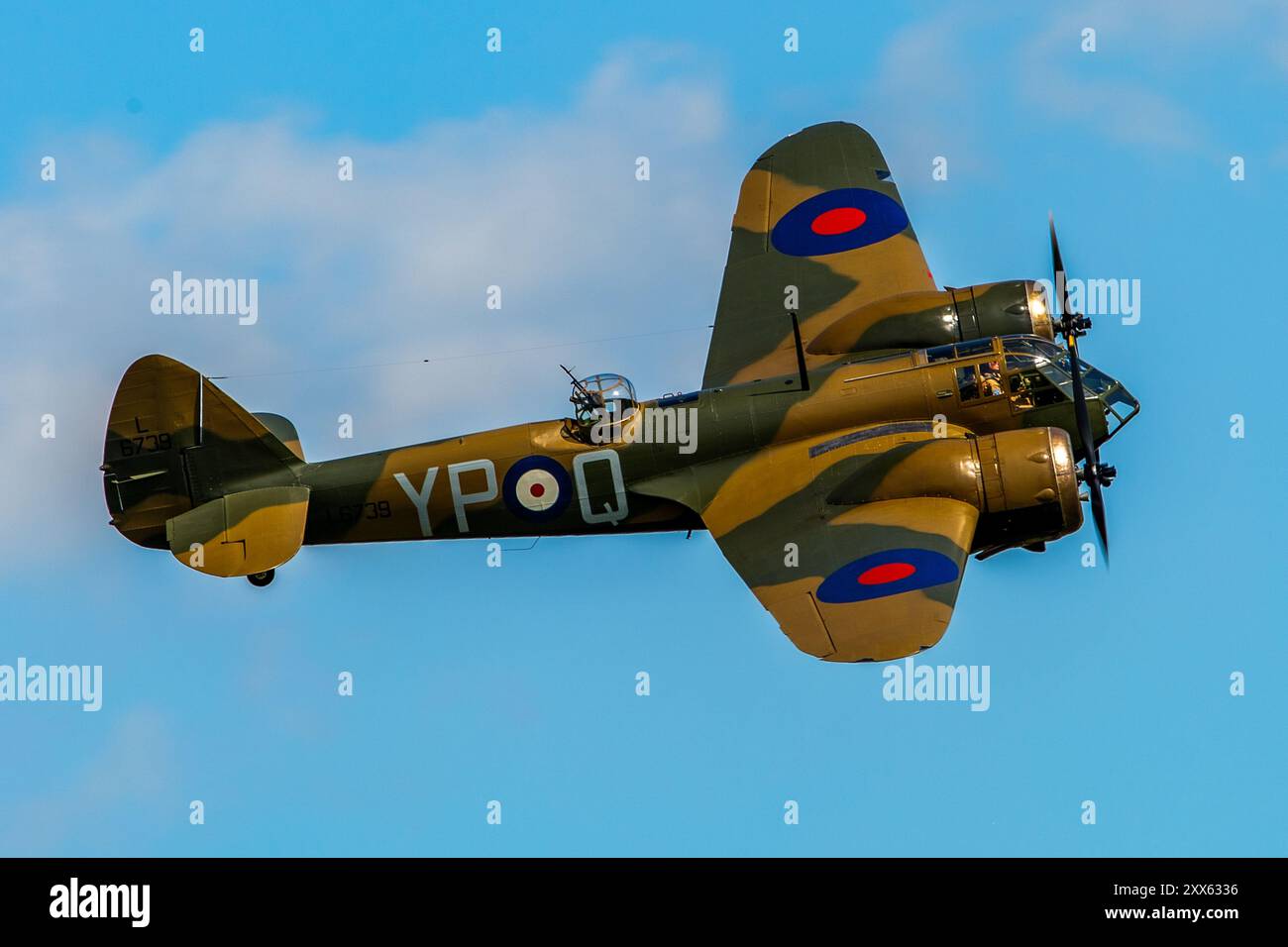 Bristol Blenheim flying at Duxford Airshow Stock Photo