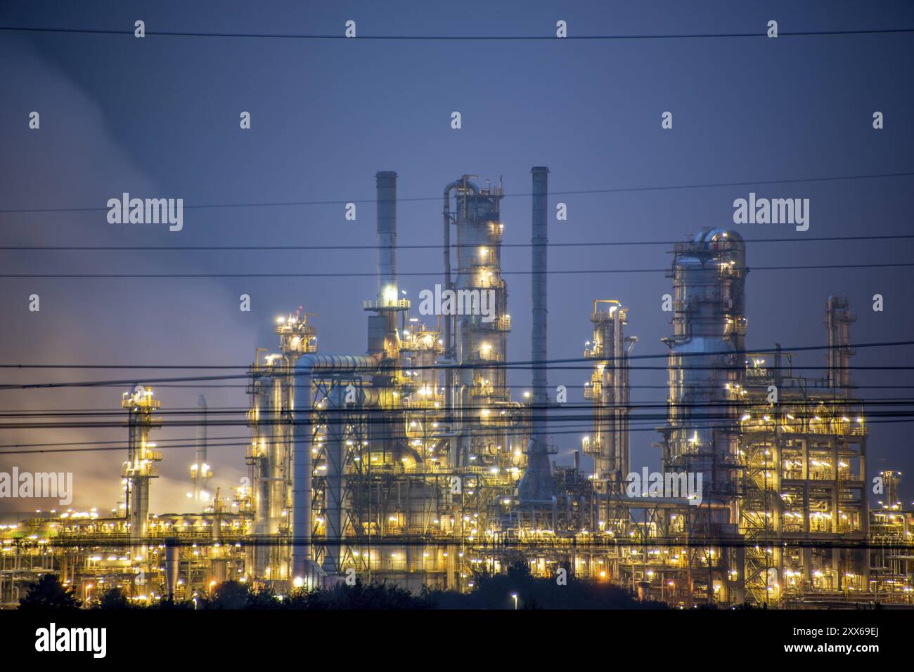 Total refinery, Leuna chemical site, Saxony-Anhalt, Germany, Europe Stock Photo