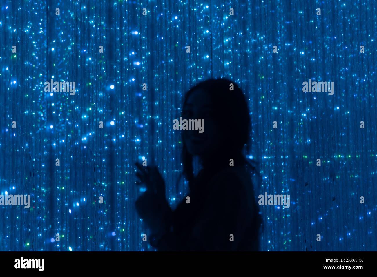 Inside of Team-Lab experience in Tokyo Japan Stock Photo - Alamy