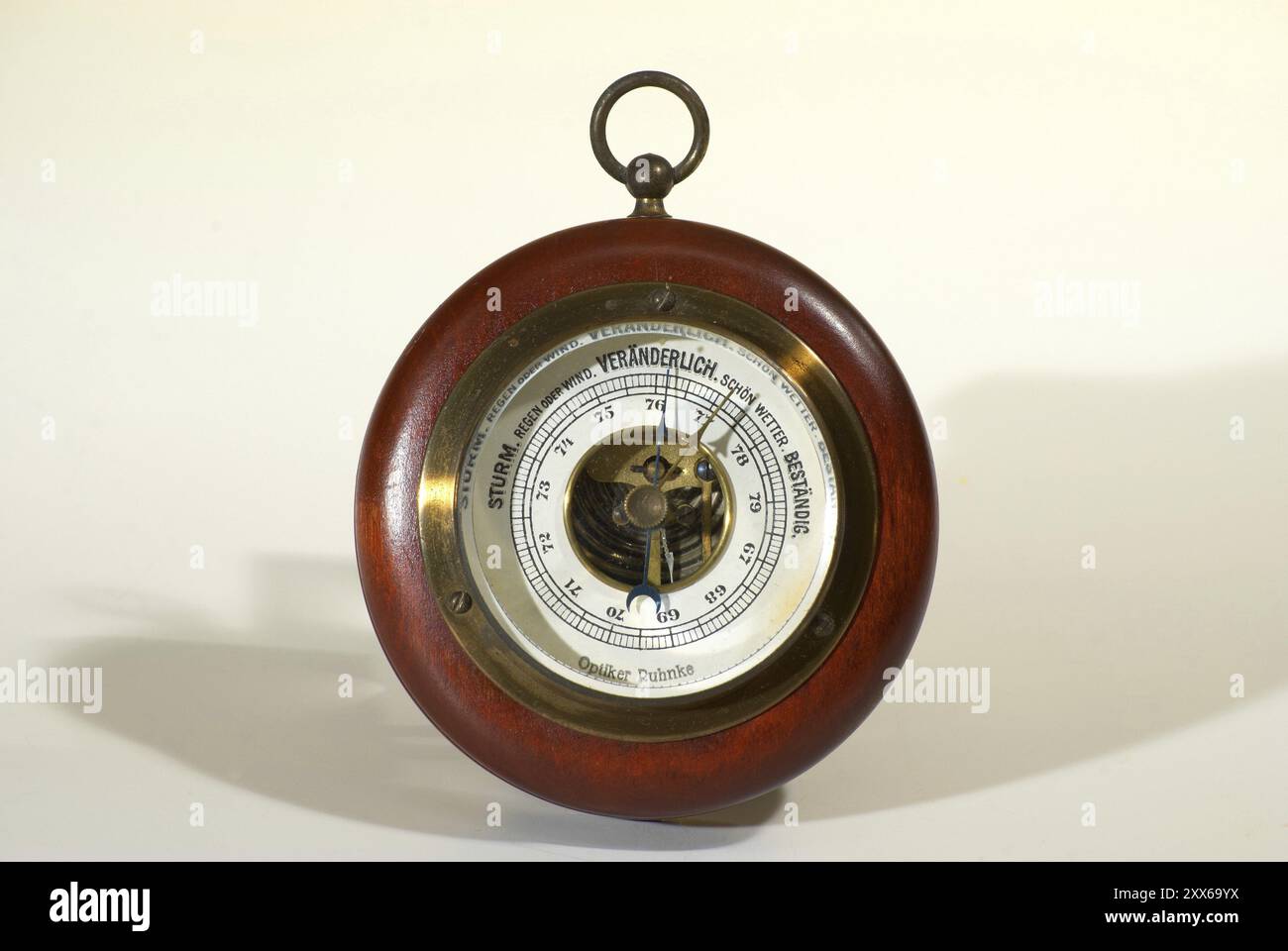 Old barometer, optician Ruhnke, Hamburg Stock Photo - Alamy
