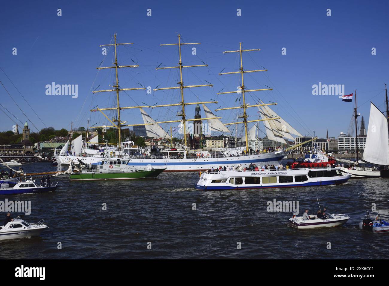 Deutschland, Hamburg, Hafen, St. Pauli, Schoner Albert Johannes, NL Stock Photo