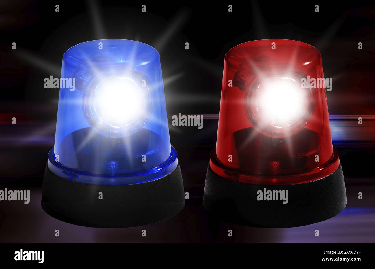 Blue light red light police fire department siren with flashing light  background with emergency lights Stock Photo - Alamy, image size:1300x934