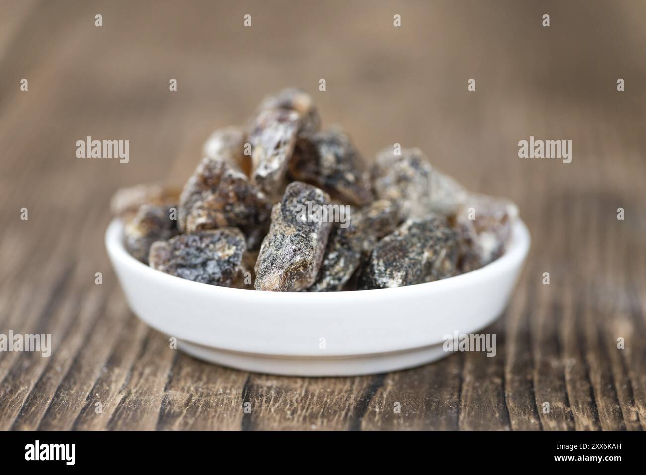 Brown Rock Candy (detailed close-up shot, selective focus) Stock Photo