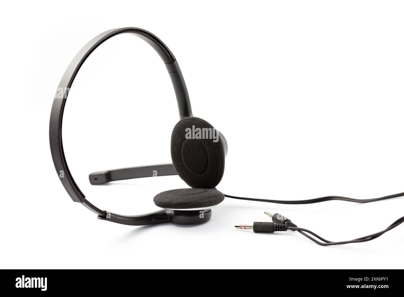Headset in front of white background, studio shot Stock Photo - Alamy