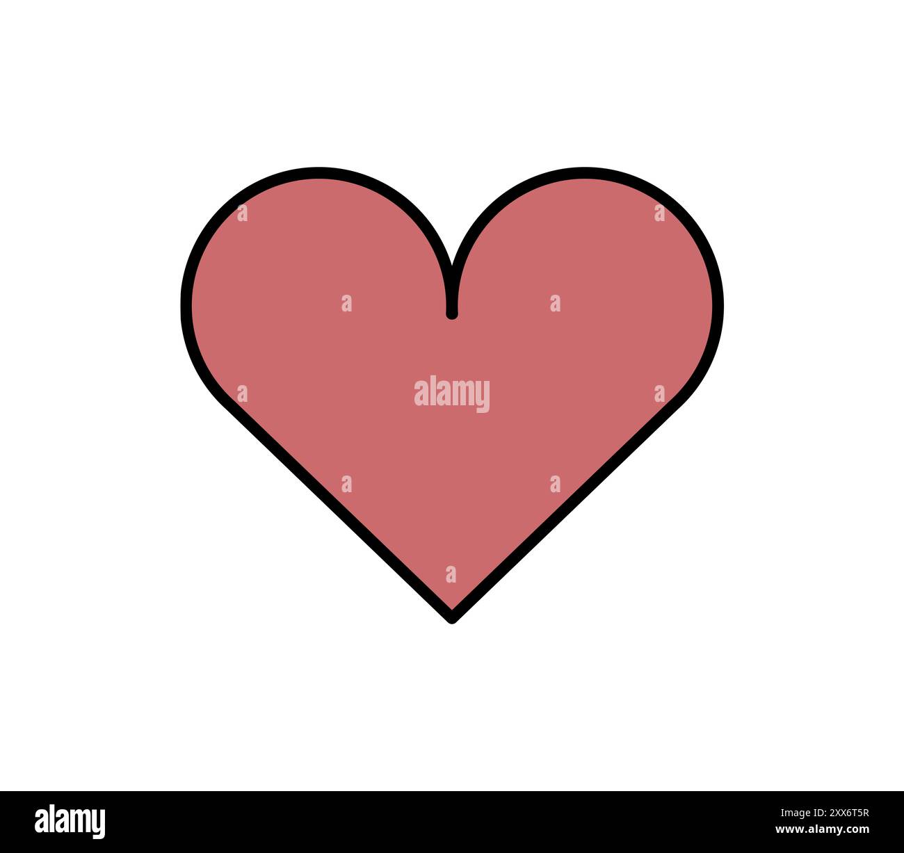 Heart icon illustrated in vector on white background Stock Photo - Alamy
