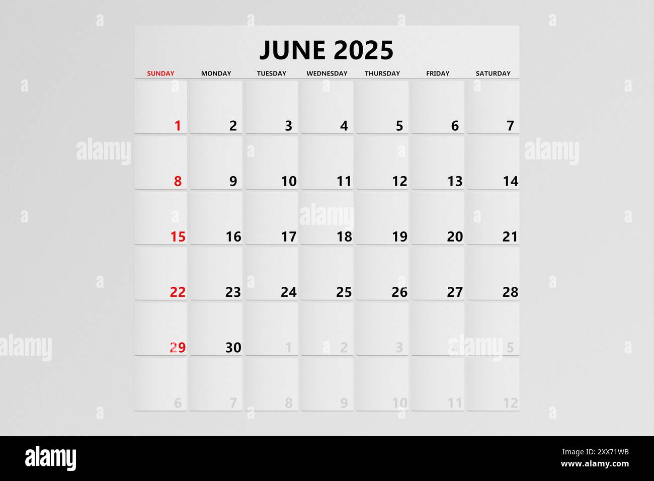 2025 calendar page hires stock photography and images Alamy