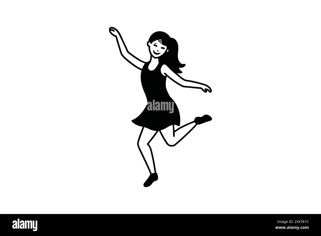 Dance pose style vector Stock Vector Image &amp; Art - Alamy