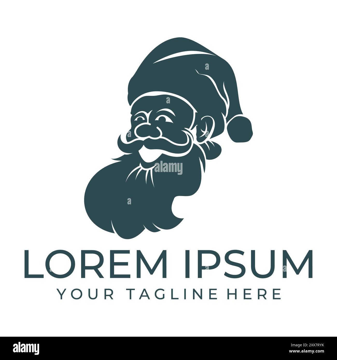 Santa logo vector illustrations design icon symbol Stock Vector Image ...
