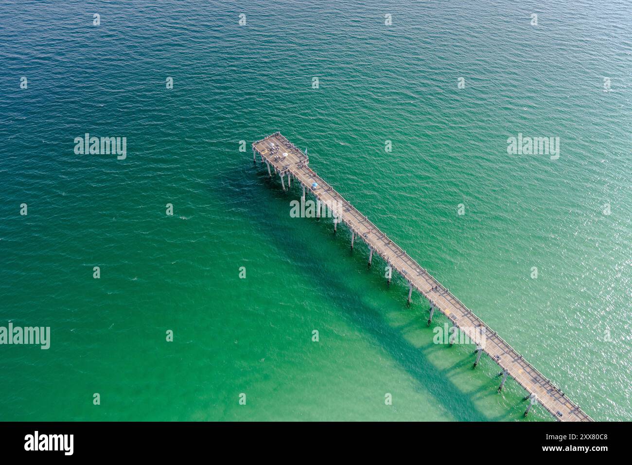 Aerial view of the Pensacola Beach Pier Stock Photo - Alamy