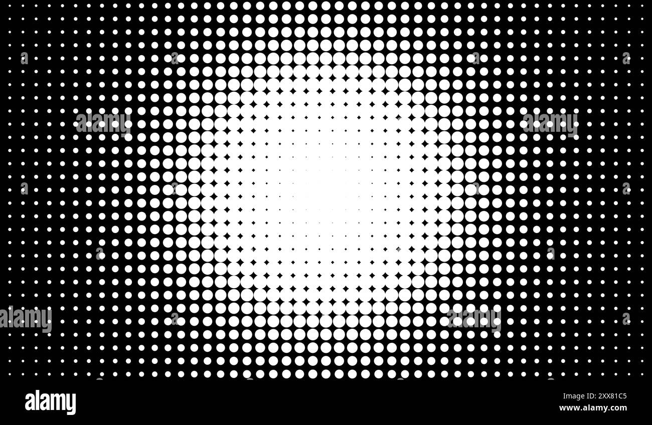 Radial halftone background with many tiny dots Stock Photo - Alamy