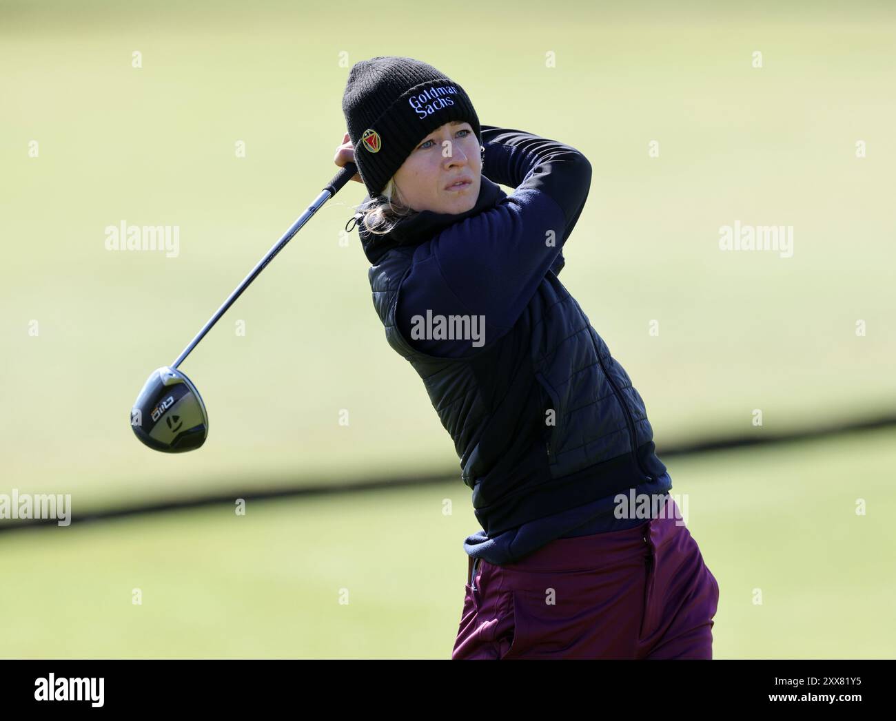 Nelly Korda during day two of the 2024 AIG Women's Open at St Andrews