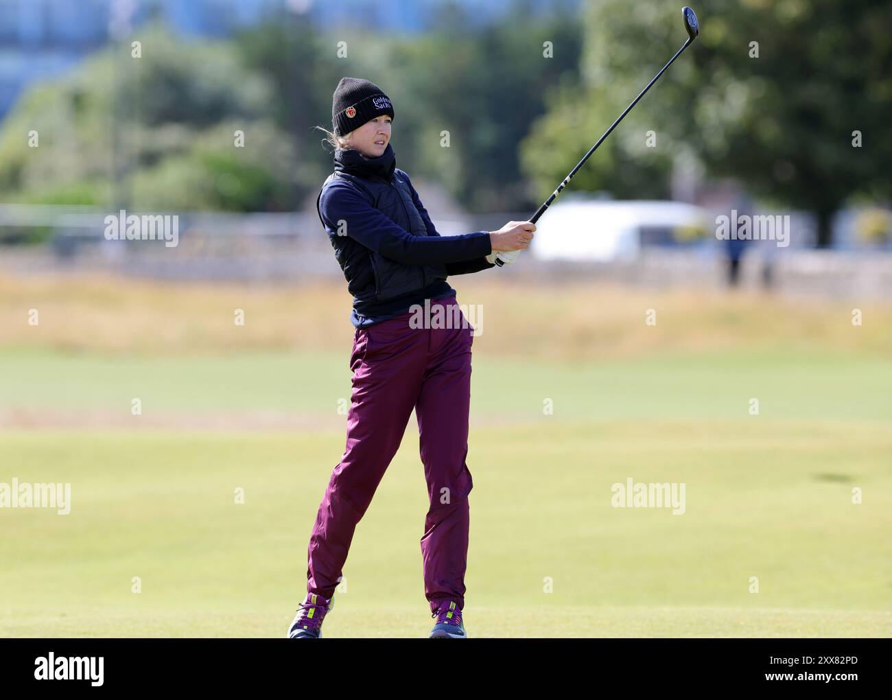 Nelly Korda during day two of the 2024 AIG Women's Open at St Andrews