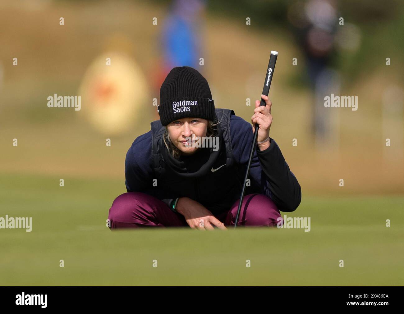 Nelly Korda during day two of the 2024 AIG Women's Open at St Andrews