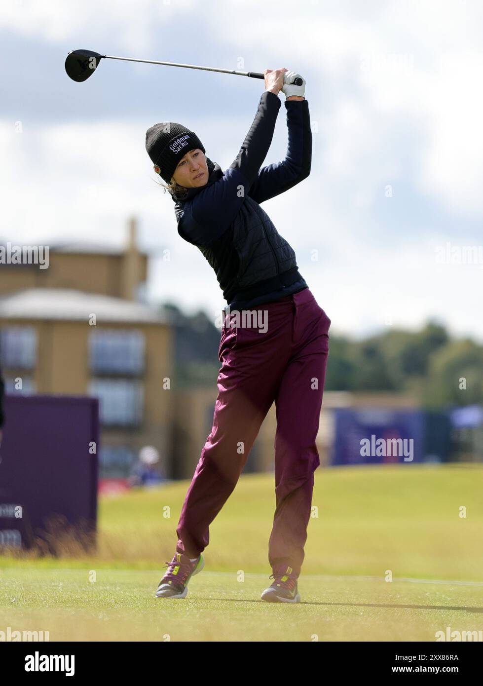 Nelly Korda during day two of the 2024 AIG Women's Open at St Andrews