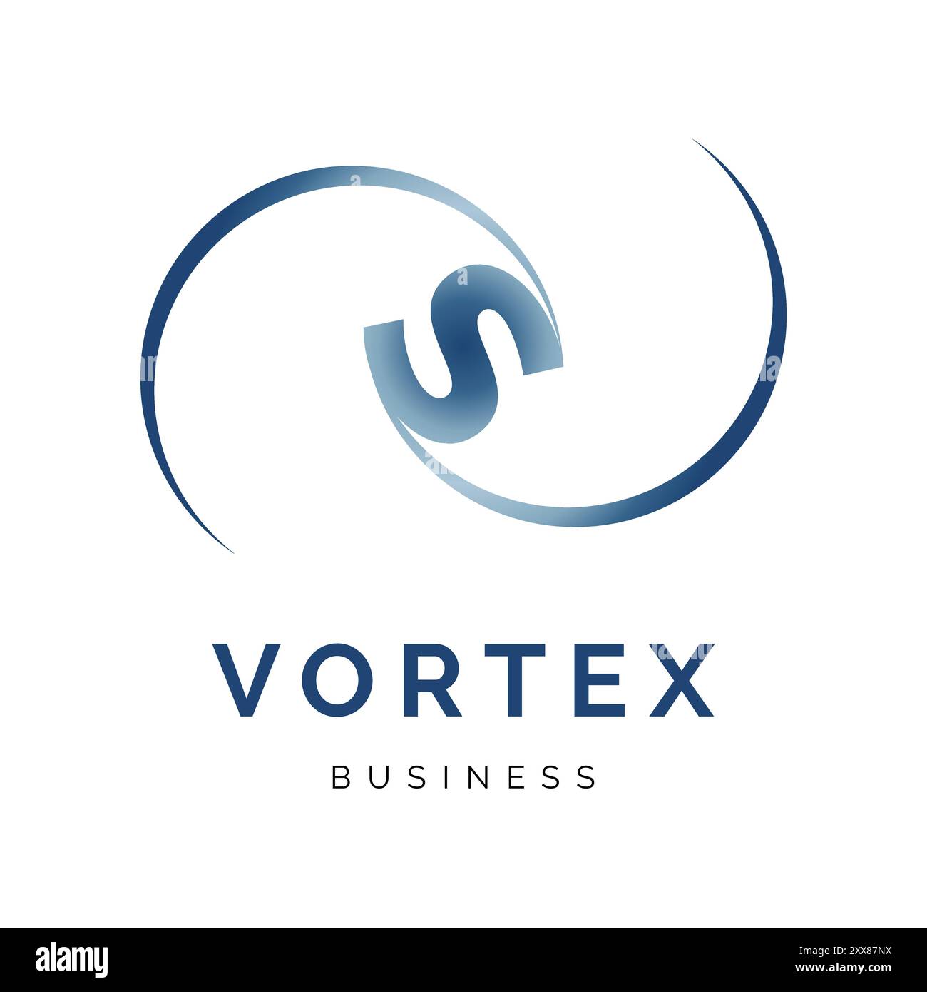 Initial Letter S Vortex Icon Logo Design Template Stock Vector