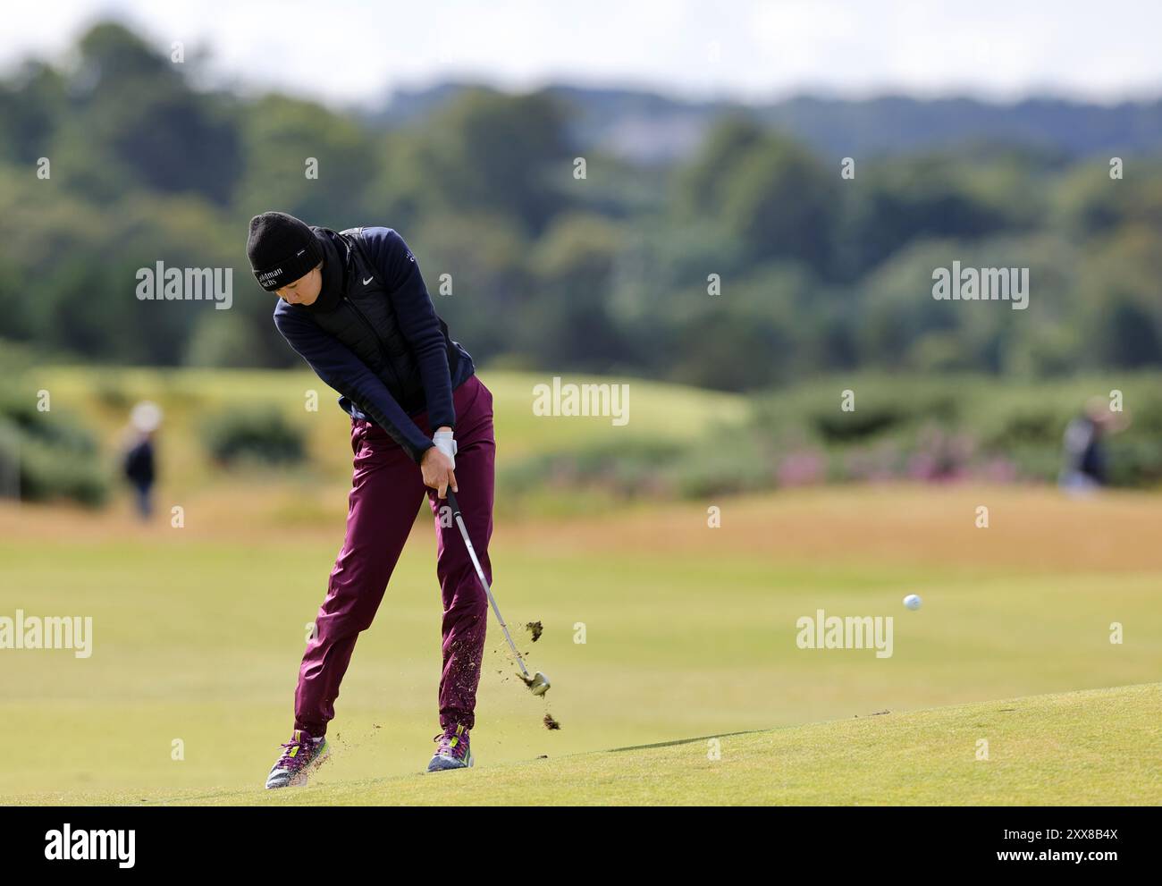 Nelly Korda during day two of the 2024 AIG Women's Open at St Andrews