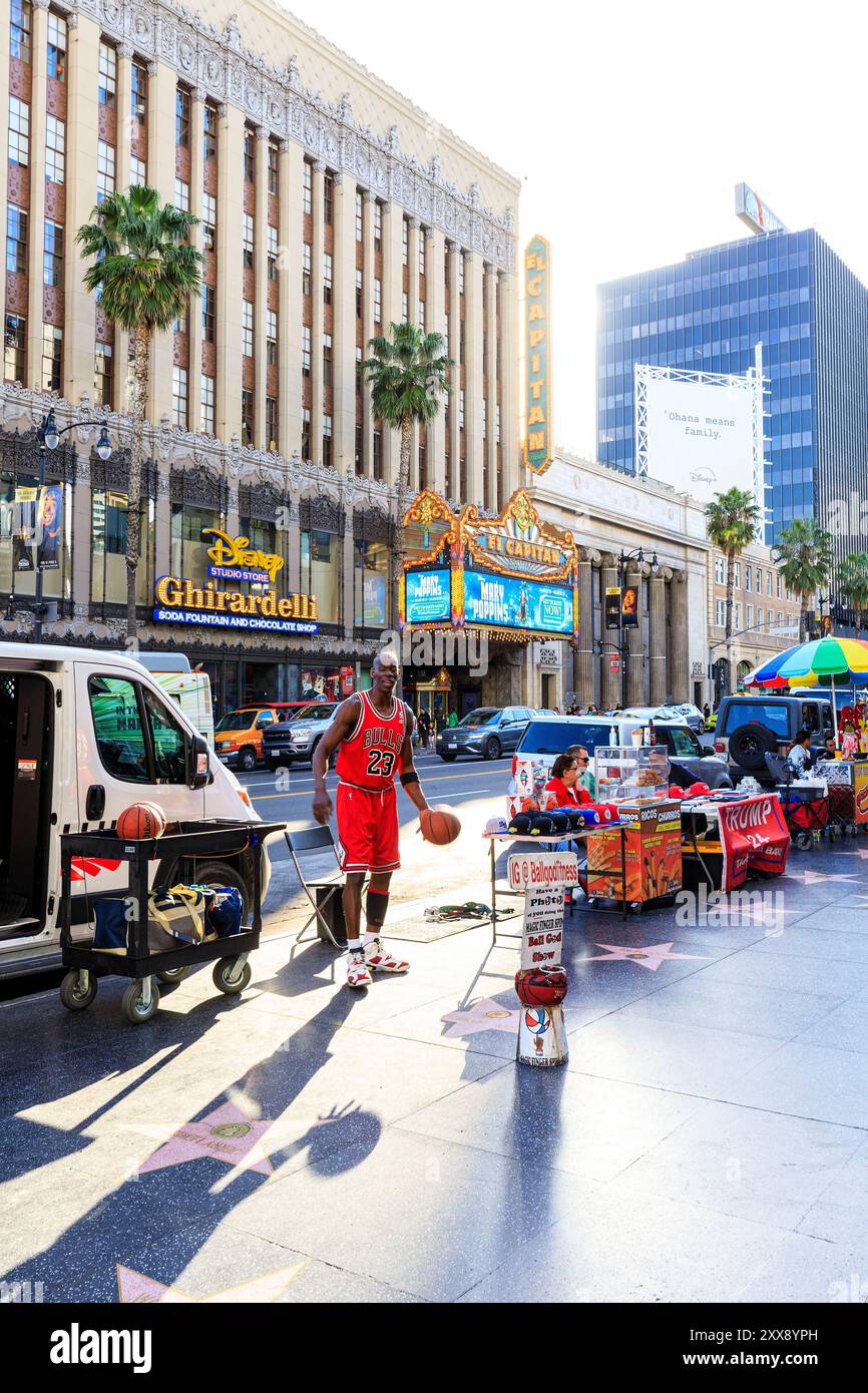 United States, California, Los Angeles, Hollywood, Hollywood Boulevard Stock Photo