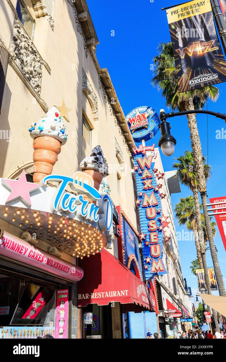 United States, California, Los Angeles, Hollywood, Hollywood Boulevard Stock Photo