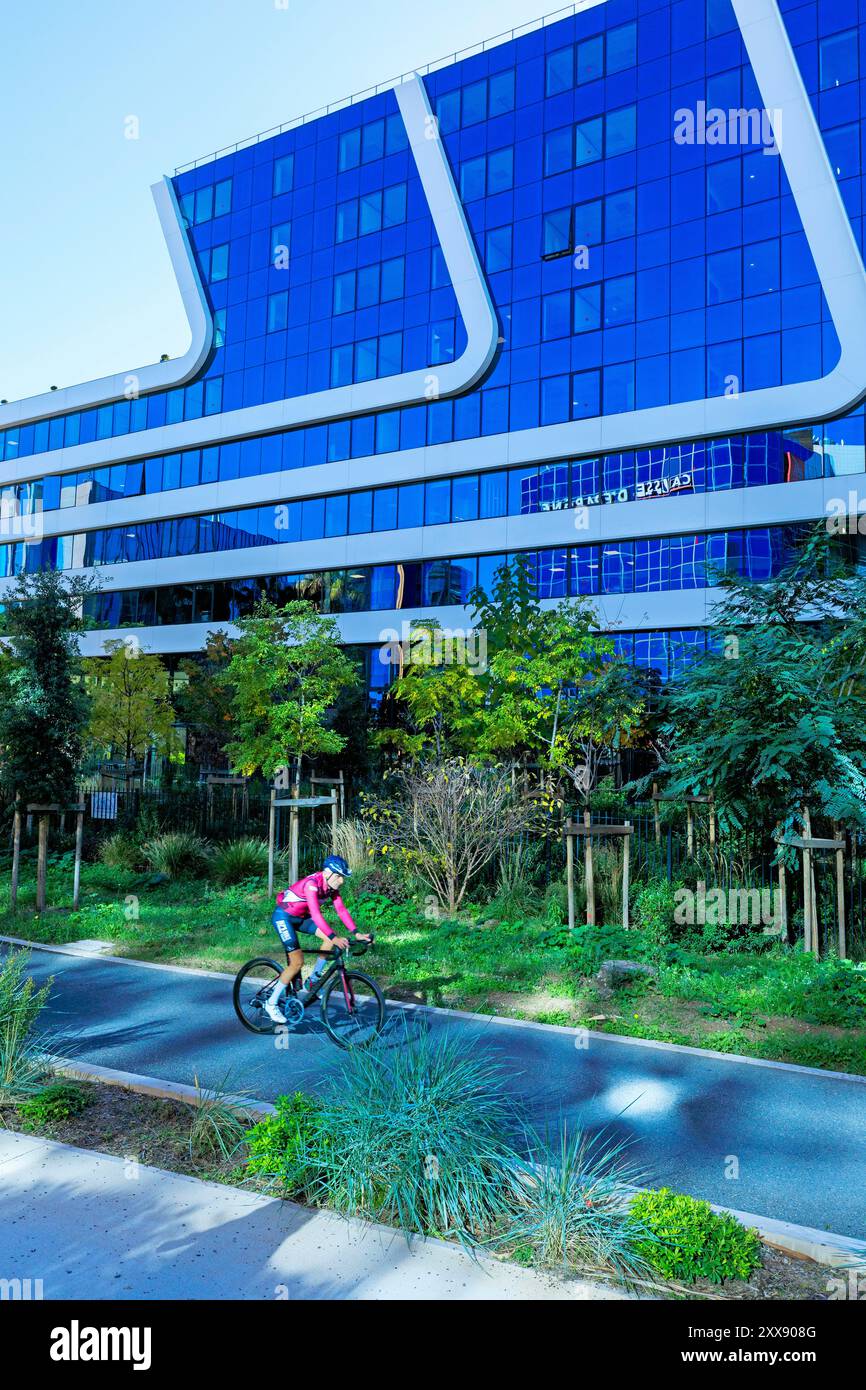 France Alpes Maritimes Nice Arenas district avenue des Grenouilleres bike Stock Photo Alamy