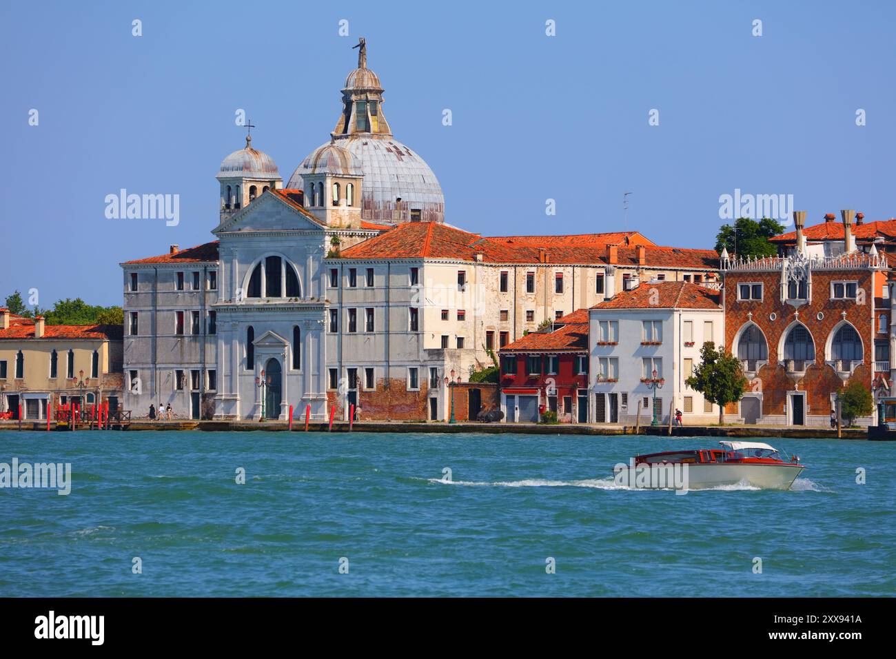 Le Zitelle church on Giudecca island in Venice, Italy. Official full name is Chiesa Santa Maria della Presentazione. Stock Photo