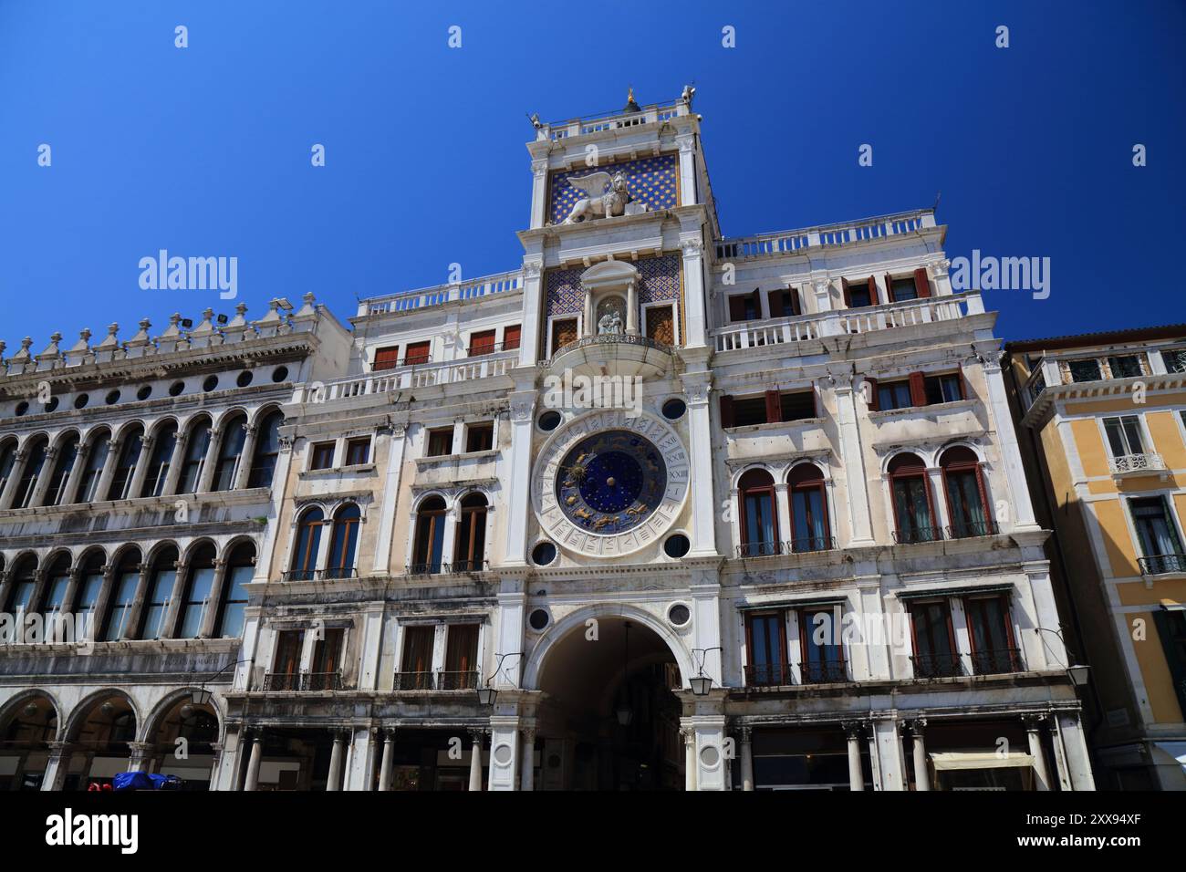 Saint Mark's Clock in Venice, Italy. Astronomical clock in Saint Mark's ...