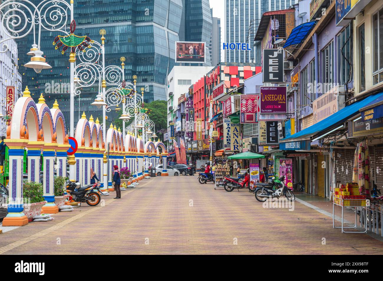 January 11, 2023: Brickfields, little india located in Kuala Lumpur near KL Sentral, is the biggest Little India in Malaysia filled with Indian shops Stock Photo